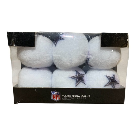 NFL Dallas Cowboys Plush Snow Balls Set of 12 - Picture 1 of 4